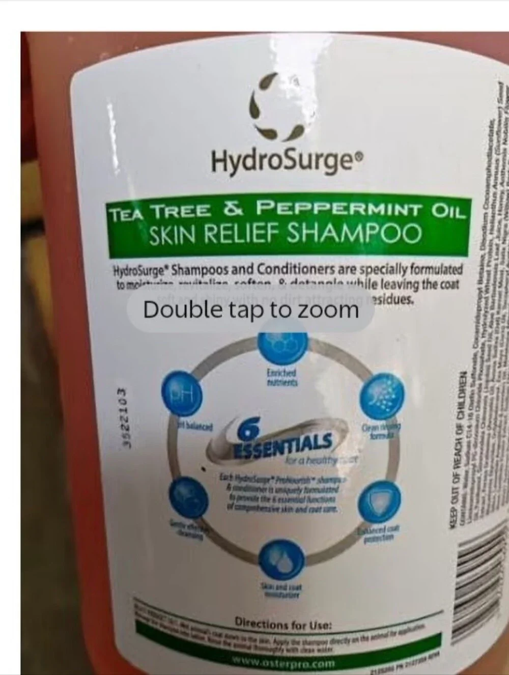 HydroSurge Skin Relief Cleansing Shampoo Moisturizer W Tea Tree and Peppermint